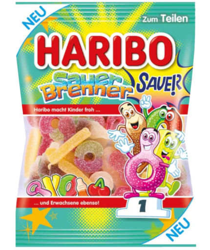 HARIBO кислий пальник кислофруктовий гумки – німецькі продукти