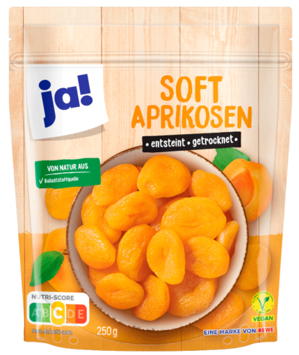 Абрикоси м'які цілі сушені без кісточок – німецькі продукти