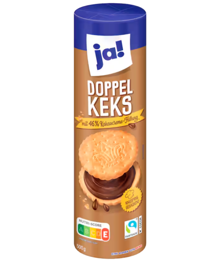 Бісквіт подвійний з крем-какао начинкою 46% – німецькі продукти