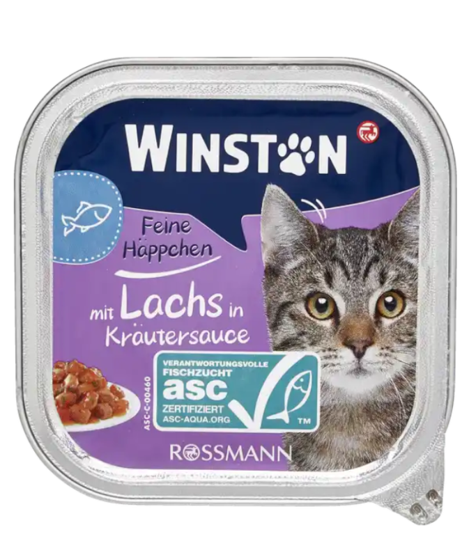 Корм для котів для гурманів з лососем і трав'яним соусом – німецькі продукти